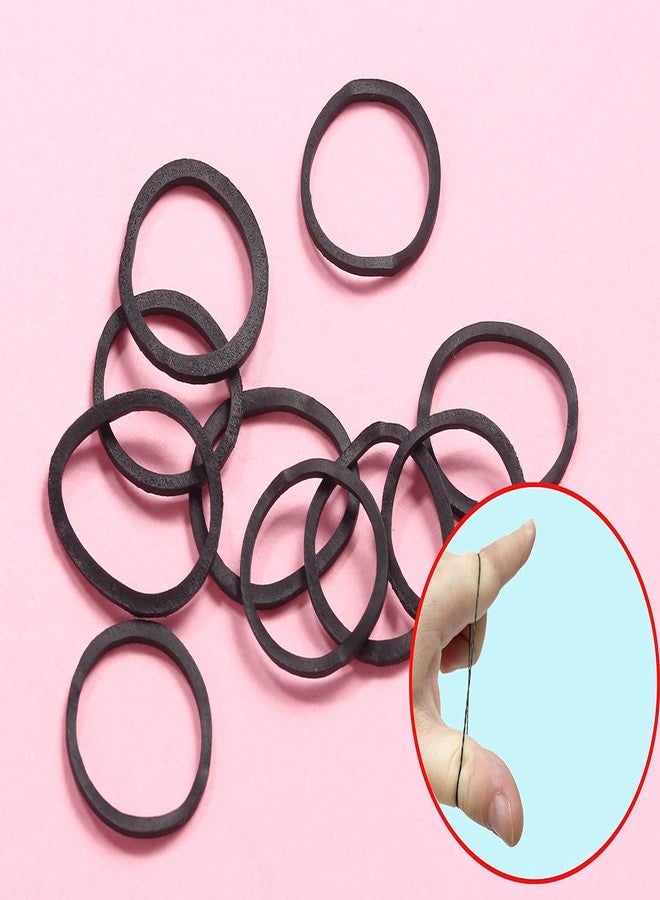 BEBEEPOO black Elastic Hair Bands，BEBEEPOO 500pcs Mini Rubber Bands with a box Soft Elastic Bands for Kid Hair Braids Hair - Image 3